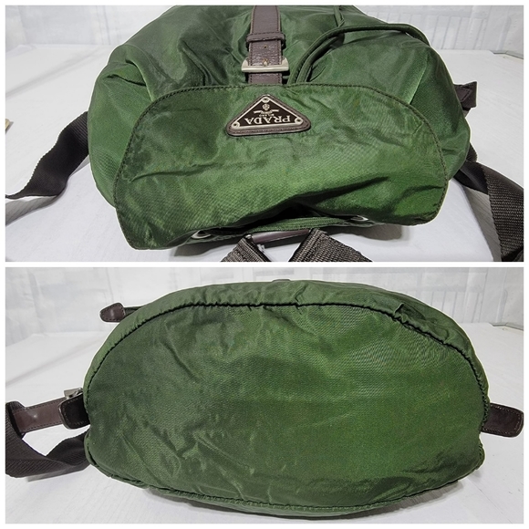 PRADA Tessuto Backpack Nylon Army Green - Picture 8 of 13